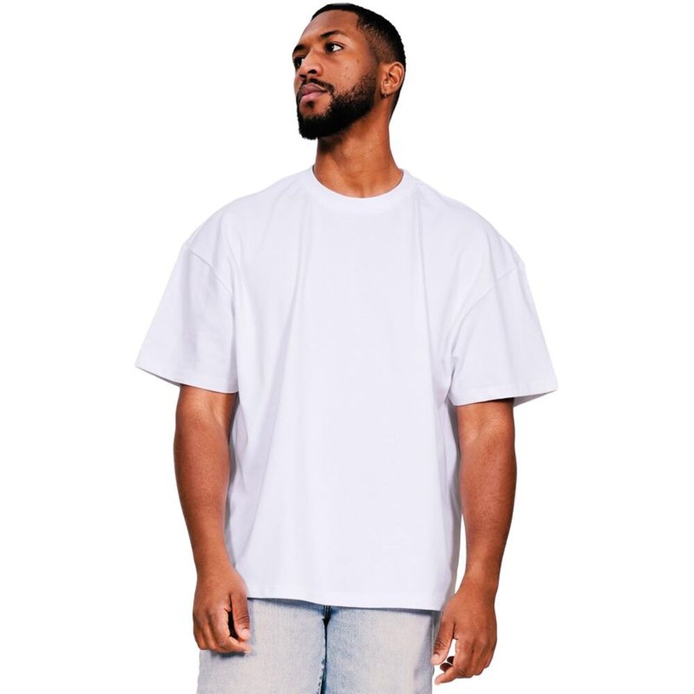 Casual Classics Unisex Adult Supreme Combed Cotton Natural Oversized T-Shirt / W
